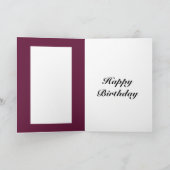 Gepersonaliseerde geboortejaar verjaardagskaart kaart (Binnen)