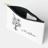 Gepersonaliseerde Geboortemaand Bloem Etui (Open)