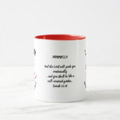 Gepersonaliseerde Geboortemaand Bloem JANUARI Mok (Midden)