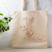 Gepersonaliseerde Geboortemaand Bloem May Boho Tote Bag