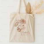 Gepersonaliseerde Geboortemaand Bloem November Boh Tote Bag<br><div class="desc">Een prachtig modern botanisch boeket van chrysanten staat voor de geboortemaand van november. Het ideale geschenk om uw favoriete persoon te shows hoeveel u geeft. Perfect voor alle gelegenheden, waaronder verjaardagen, beste vrienden, Moederdag, bruidsmeisje cadeau, bruidsmeisje van eer, nieuwe moeder, en nog veel meer! Gemakkelijk gepersonaliseerd met jouw naam keuze....</div>