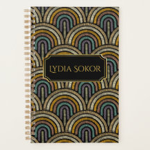 Gepersonaliseerde geborduurde-stijl planner