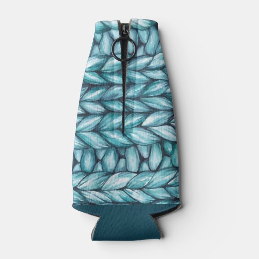 Gepersonaliseerde gebreide kerst flesjeskoeler (Achterkant)