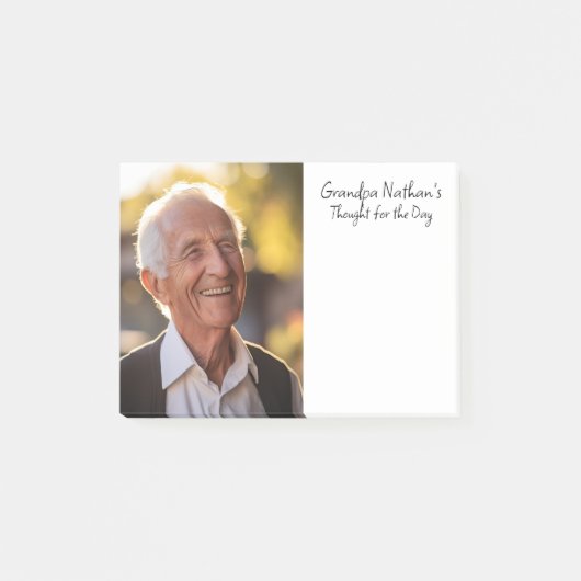 Gepersonaliseerde gedachte voor de dagnotities post-it® notes (Voorkant)