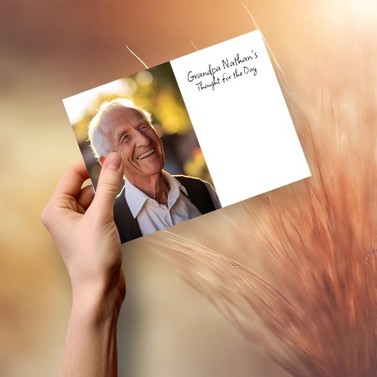 Gepersonaliseerde gedachte voor de dagnotities post-it® notes