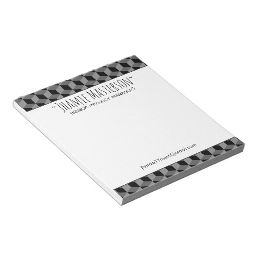 Gepersonaliseerde Gedeelte GS Notitieblok (Schuin)