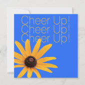 Gepersonaliseerde Geel Bloem Blauw Opvrolijken Kri (Voorkant)