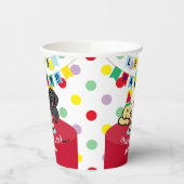 Gepersonaliseerde geel en zwart labradors verjaard papieren bekers (Links)