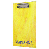 Gepersonaliseerde Geel Klembord (Links)
