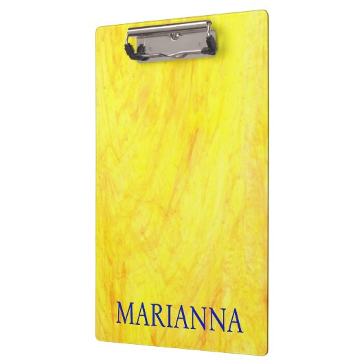 Gepersonaliseerde Geel Klembord (Links)