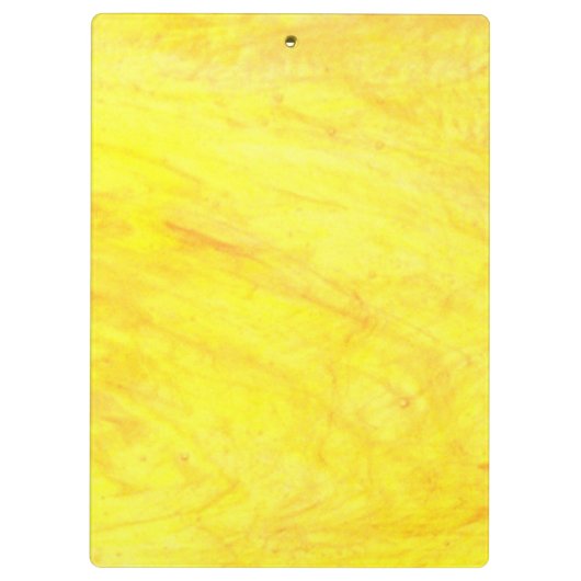 Gepersonaliseerde Geel Klembord (Achterkant)