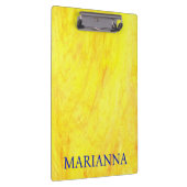 Gepersonaliseerde Geel Klembord (Rechts)