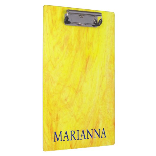 Gepersonaliseerde Geel Klembord (Rechts)