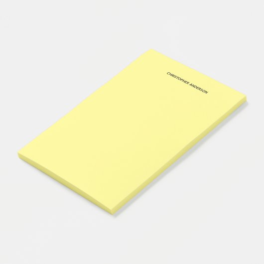 Gepersonaliseerde Geel Post-it® Notes (Schuin)