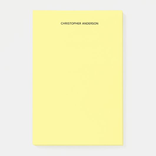 Gepersonaliseerde Geel Post-it® Notes (Voorkant)