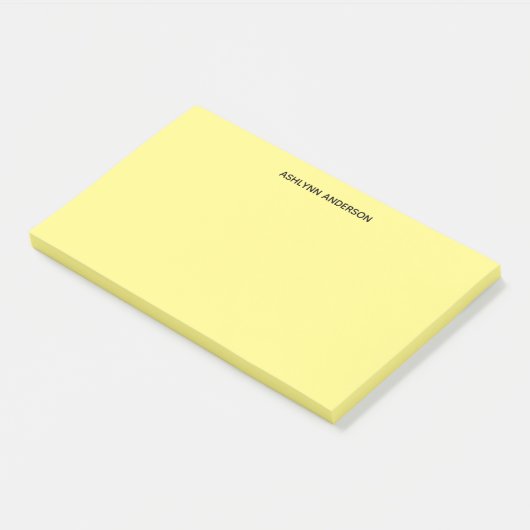 Gepersonaliseerde Geel Post-it® Notes (Schuin)