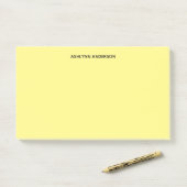 Gepersonaliseerde Geel Post-it® Notes (Op bureau)
