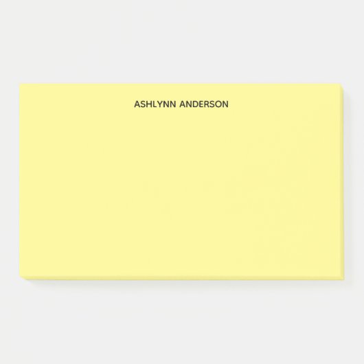 Gepersonaliseerde Geel Post-it® Notes (Voorkant)
