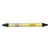 Gepersonaliseerde Geel & Wit Daisy Pen (Voorkant)