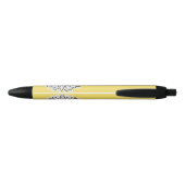 Gepersonaliseerde Geel & Wit Daisy Pen (Achterkant)