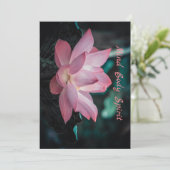 Gepersonaliseerde geest Gediend Lotus Flower Pillo Kaart (Staand voorkant)