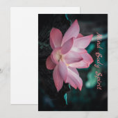 Gepersonaliseerde geest Gediend Lotus Flower Pillo Kaart (Voorkant / Achterkant)