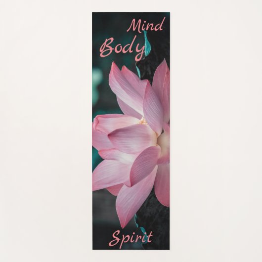 Gepersonaliseerde geest Gediend Lotus Yoga Mat (Voorkant)