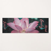 Gepersonaliseerde geest Gediend Lotus Yoga Mat (Voorkant (horizontaal))