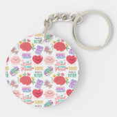 Gepersonaliseerde geestelijke gezondheid Motivatie Sleutelhanger (Achterkant)