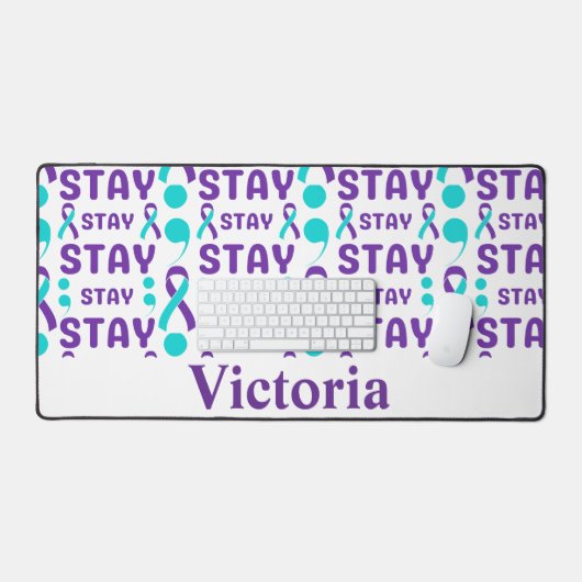 Gepersonaliseerde geestelijke gezondheid verblijf bureaumat (Keyboard & Muis)