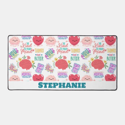 Gepersonaliseerde geestelijke gezondheidszaken bureaumat (Voorkant)