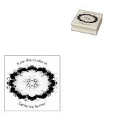 Gepersonaliseerde geëtste noodlijdende Mandala Rubberstempel (Gestempeld)