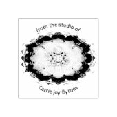 Gepersonaliseerde geëtste noodlijdende Mandala Rubberstempel (Afrduk)