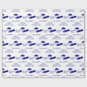 Gepersonaliseerde Gefeliciteerd Afstuderen Cap Dip Cadeaupapier (Vlak)