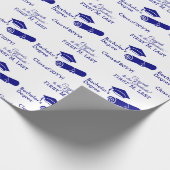 Gepersonaliseerde Gefeliciteerd Afstuderen Cap Dip Cadeaupapier (Hoek)