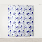 Gepersonaliseerde Gefeliciteerd Afstuderen Cap Dip Wandkleed (Voorkant)