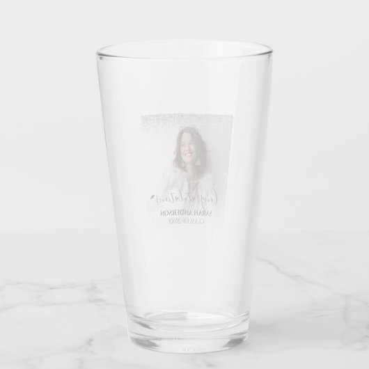 Gepersonaliseerde Gefeliciteerd Afstuderen Glas (Achterkant)