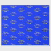 Gepersonaliseerde Gefeliciteerd Afstuderen Naam! G Cadeaupapier (Vlak)