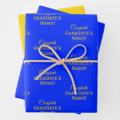 Gepersonaliseerde Gefeliciteerd Afstuderen Naam! G Inpakpapier Vel (In situ)