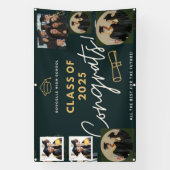 gepersonaliseerde gefeliciteerd bloom afstuderen B Spandoek (Verticaal)