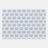 Gepersonaliseerde Gefeliciteerd met pensioen! Blau Inpakpapier Vel (Voorkant 3)