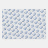 Gepersonaliseerde Gefeliciteerd met pensioen! Blau Inpakpapier Vel (Voorkant)