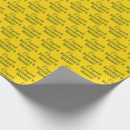 Gepersonaliseerde Gefeliciteerd met pensioen! Donk Cadeaupapier (Hoek)