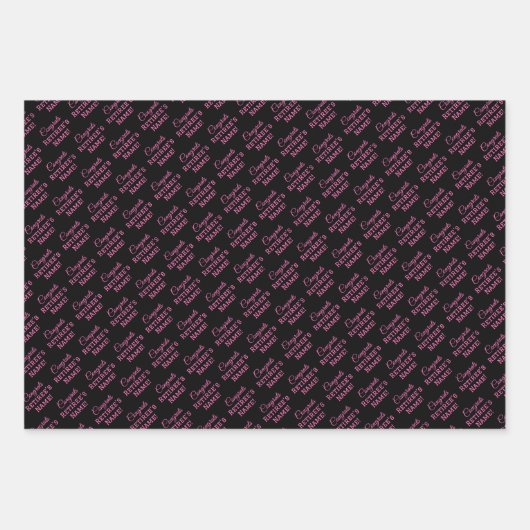 Gepersonaliseerde Gefeliciteerd met pensioen! Heet Inpakpapier Vel (Voorkant)