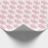 Gepersonaliseerde Gefeliciteerd met pensioen! Rood Cadeaupapier (Hoek)