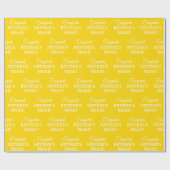 Gepersonaliseerde Gefeliciteerd met pensioen! Wit  Cadeaupapier (Vlak)