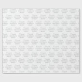 Gepersonaliseerde Gefeliciteerd met pensioen! Zilv Cadeaupapier (Vlak)