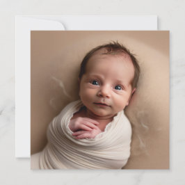 Gepersonaliseerde gehaakte nieuwe baby Kaart. Nieu