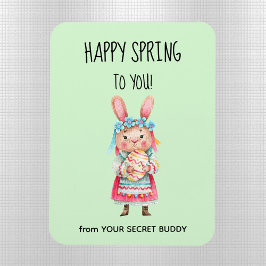 Gepersonaliseerde Geheime Boeddy Happy Spring Flex Magneet