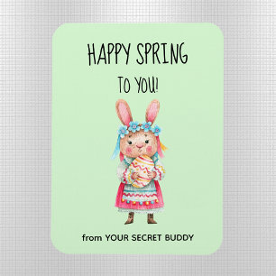 Gepersonaliseerde Geheime Boeddy Happy Spring Flex Magneet